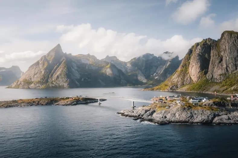 Scenic Norwegian fjord